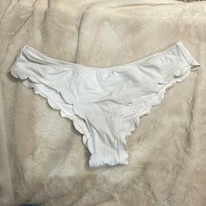 Victoria’s Secret Pink scalloped white bikini bottom